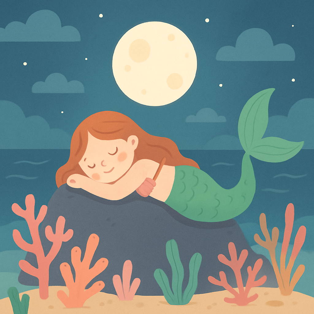 Moonlit Mermaid’s Coral Cove Paint By Numbers Kits