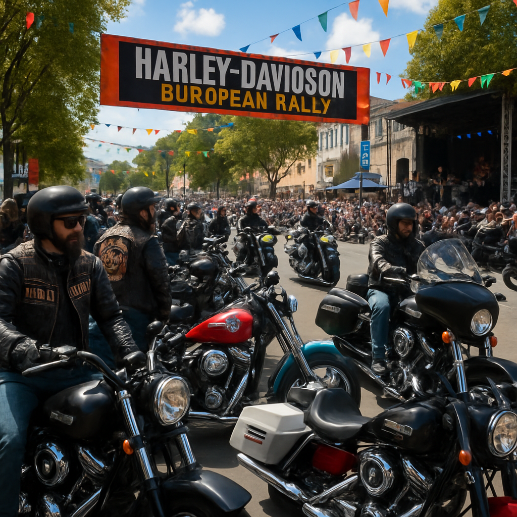 Harley Davidson European Rally DIY Paint By Numbers