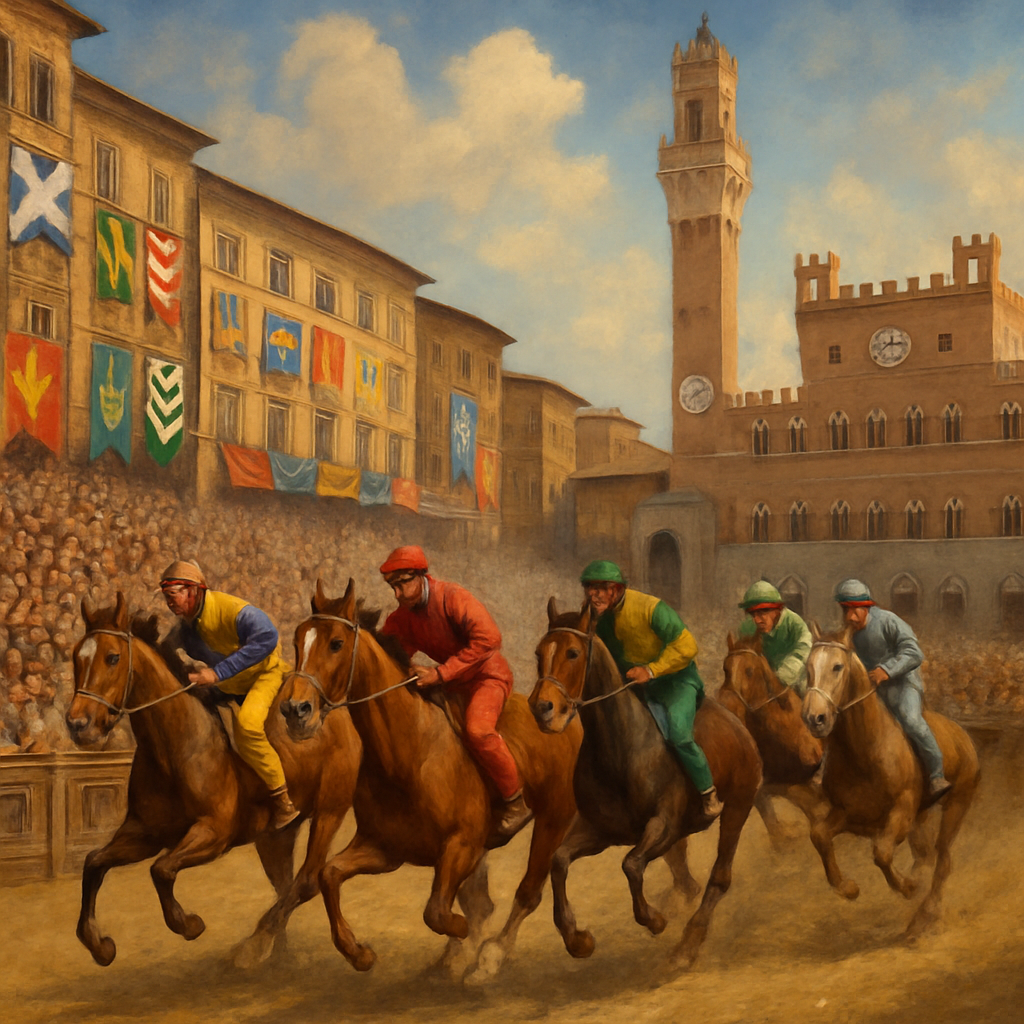 Il Palio Di Siena - Siena Painting By Numbers Kit