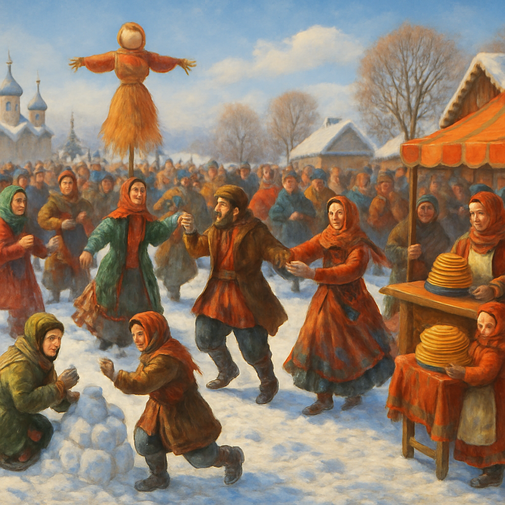 Maslenitsa Pancake Week - Russia DIY Paint By Numbers