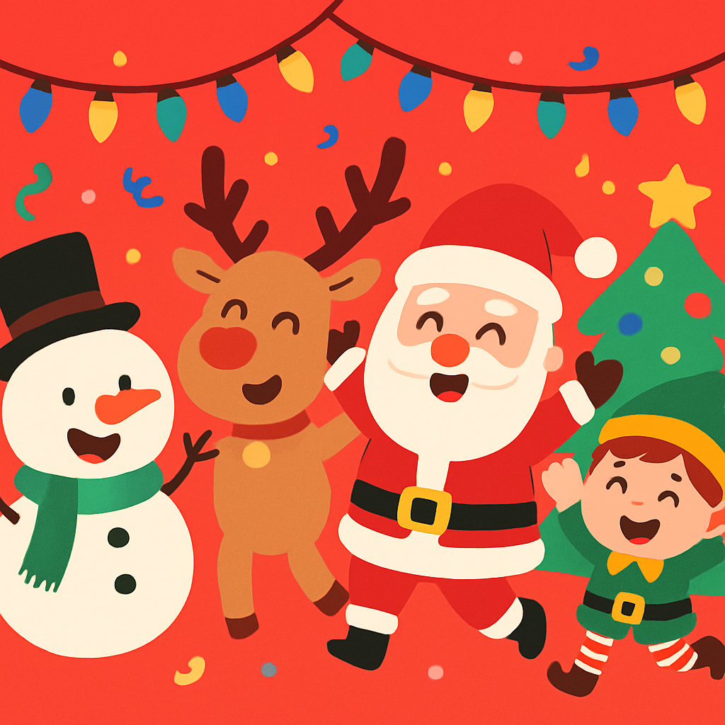 Joyful Holiday Festival Number Painting