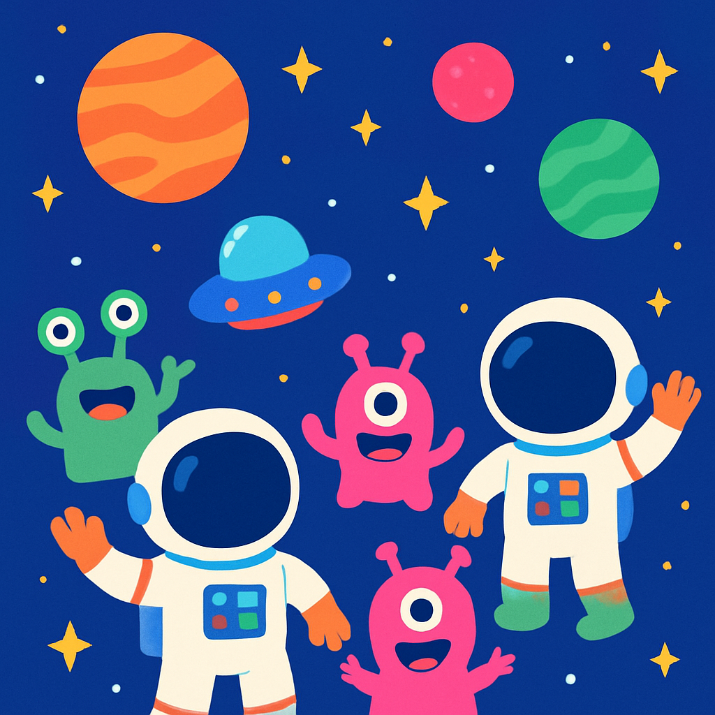 Starlit Space Journey Paint By Numbers