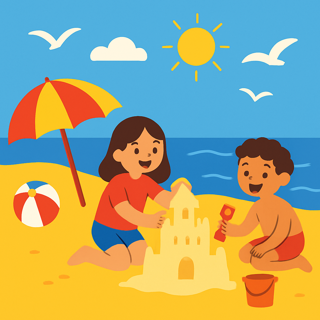 Seaside Summer Day Paint By Numbers