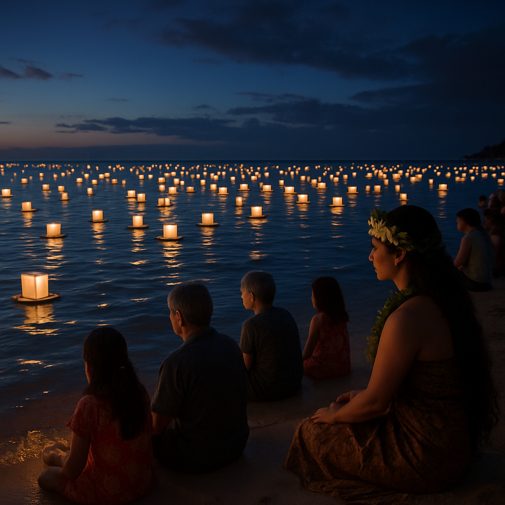 Lantern Floating Festival - Hawaii, USA Paint By Number