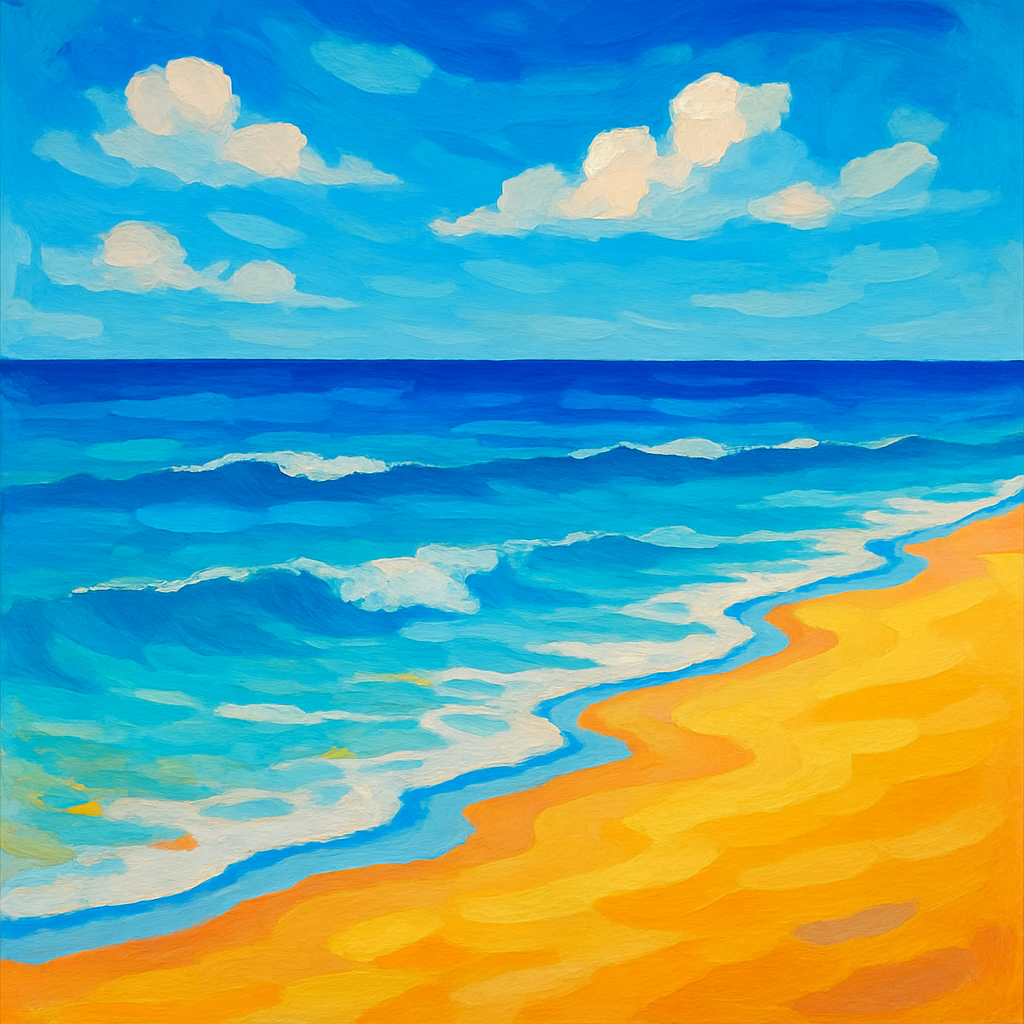 Beachside Tranquility Painting By Numbers Kit