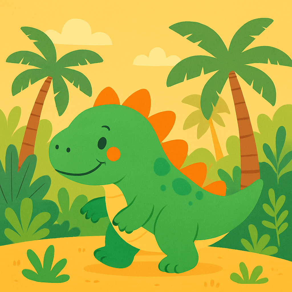 Roaming Dinosaur Paint By Number