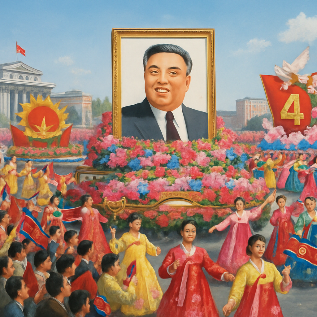 Day Of The Sun - North Korea Paint By Numbers