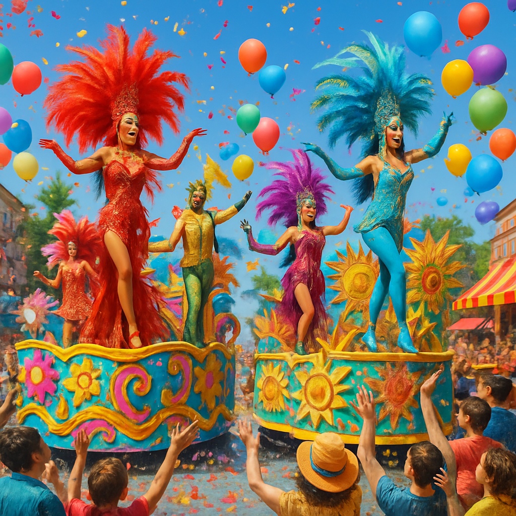 Fasching Carnival Paint By Color