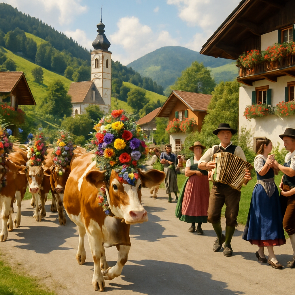 Almabtrieb - Austria Paint By Numbers
