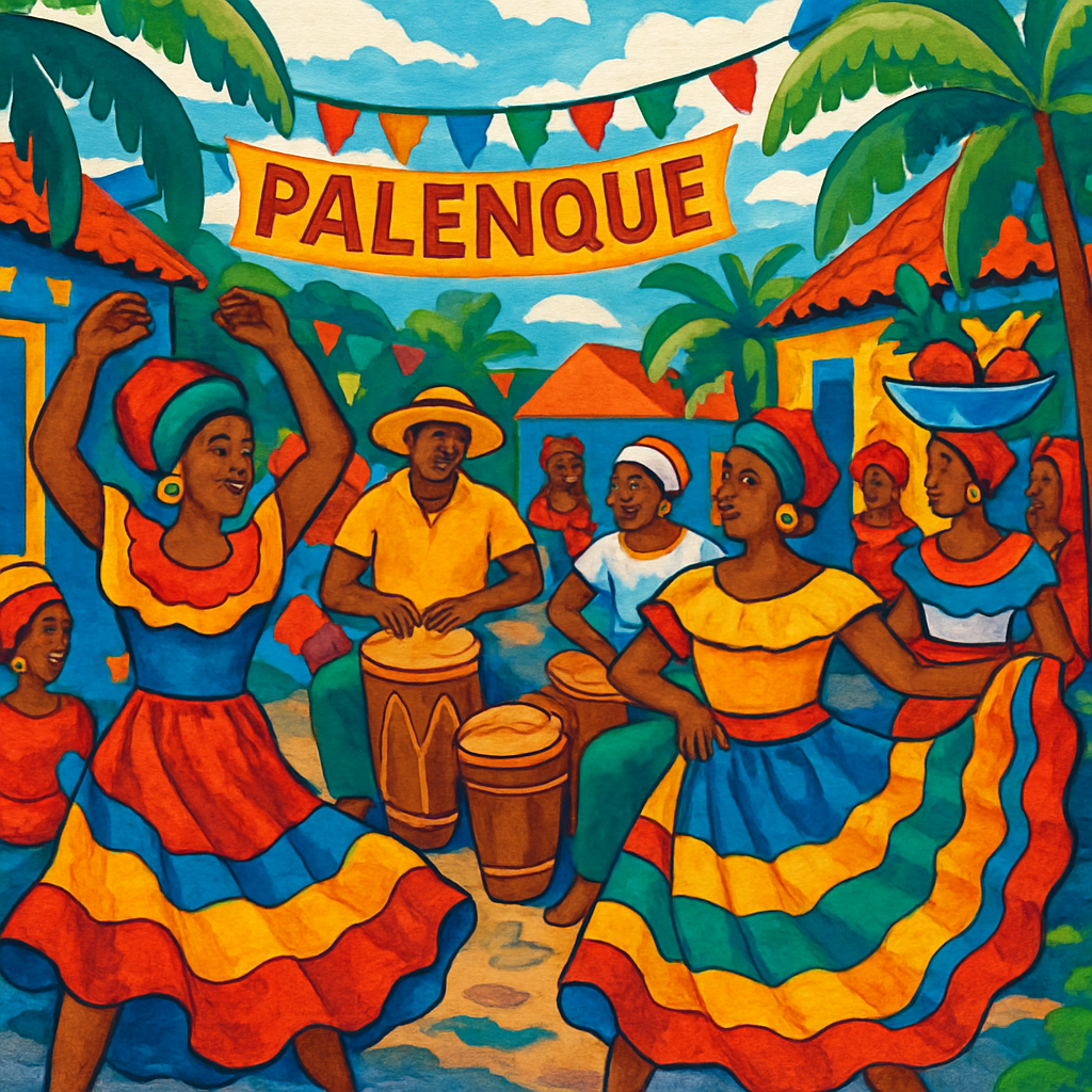 Palenque De San Basilio - Colombia Paint By Numbers Kits