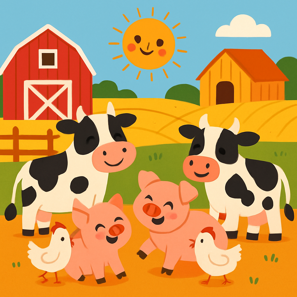 Fantastic Farmyard Adventures Paint By Numbers Art