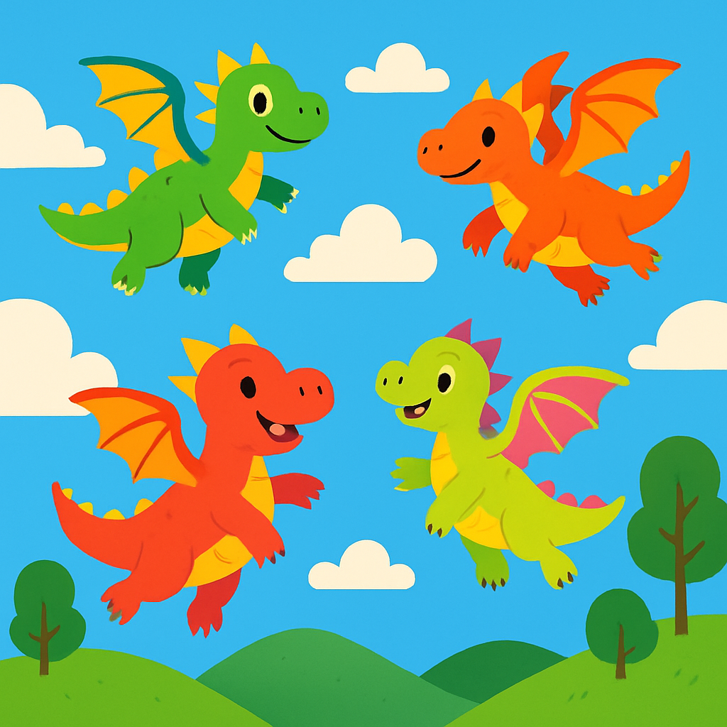 Fantastic Dragon Flight Paint By Numbers Art