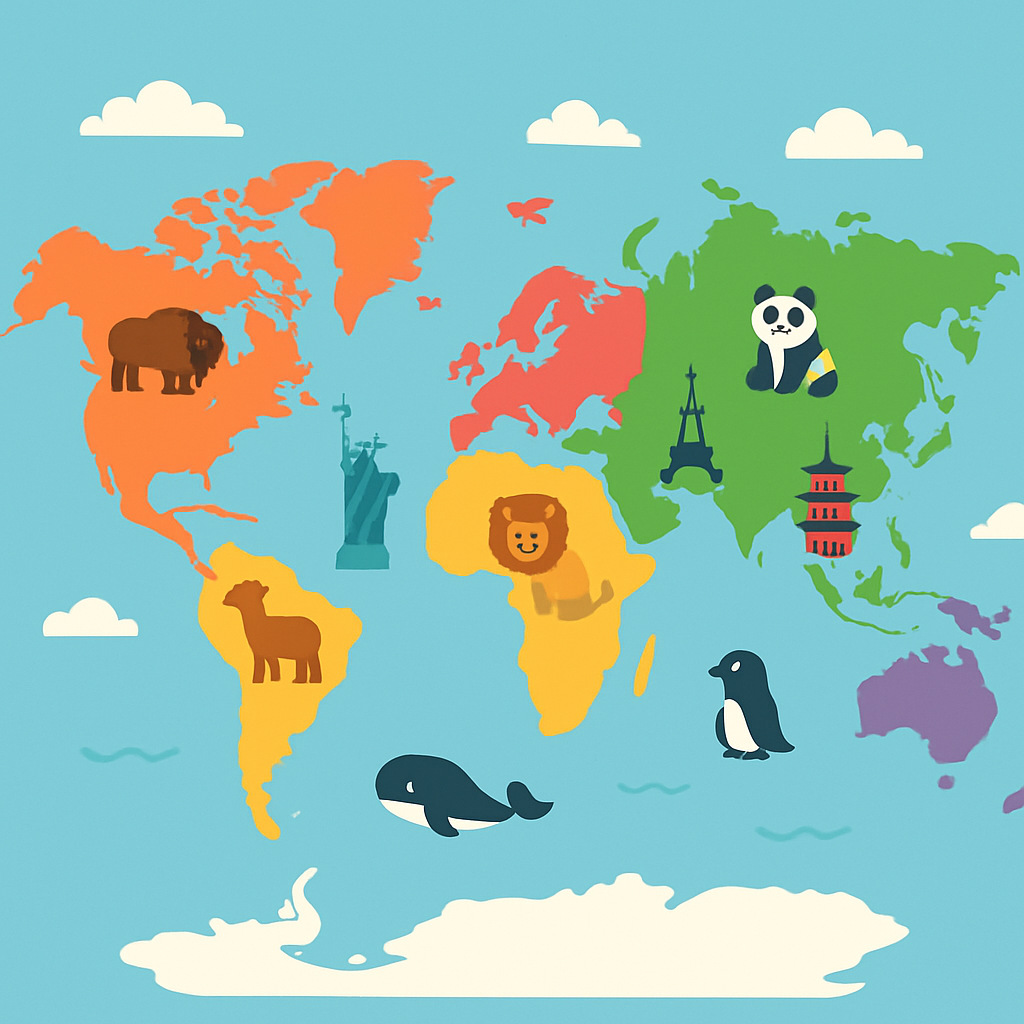Explorer’s World Map Paint By Number