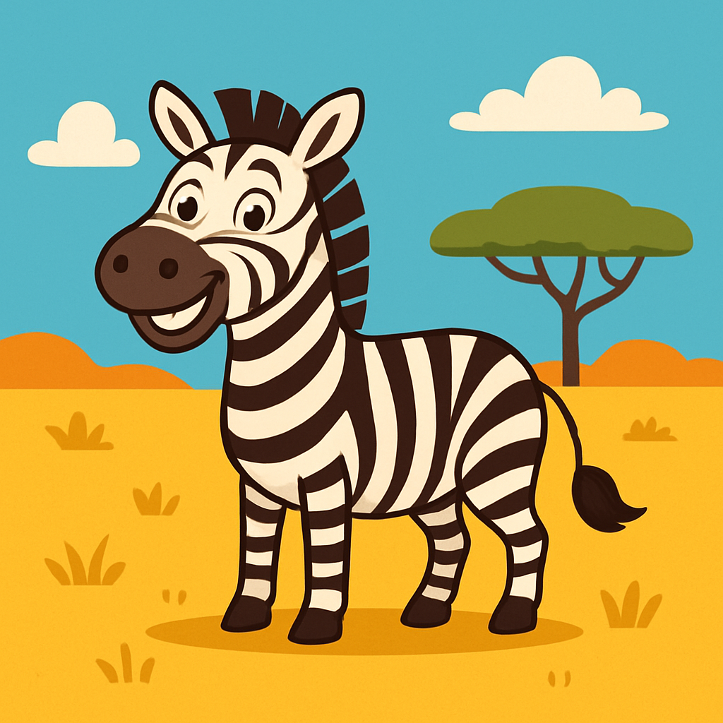 Snazzy Zebra Paint By Numbers Art