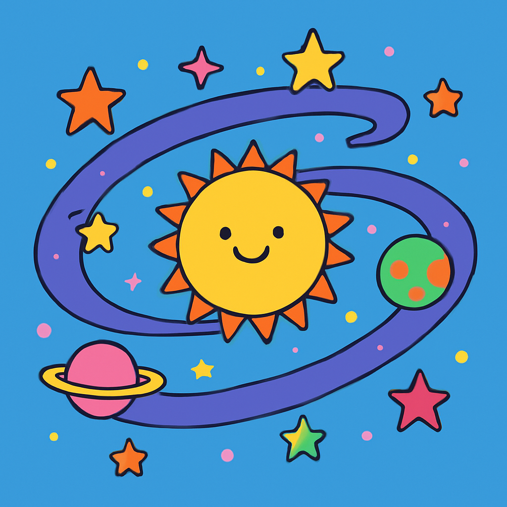 Gleeful Galaxy Paint By Numbers Art
