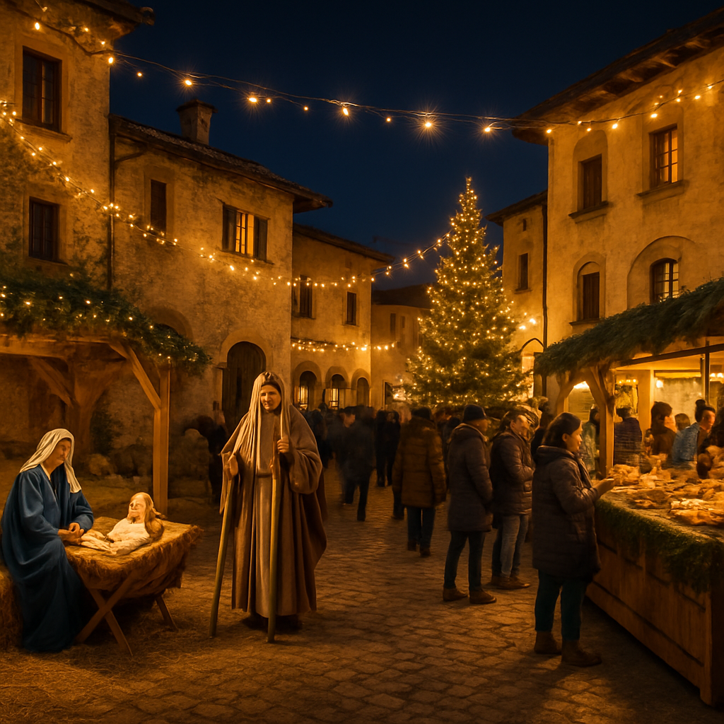 Oga Nativity Festival - Italy Paint By Numbers Kits