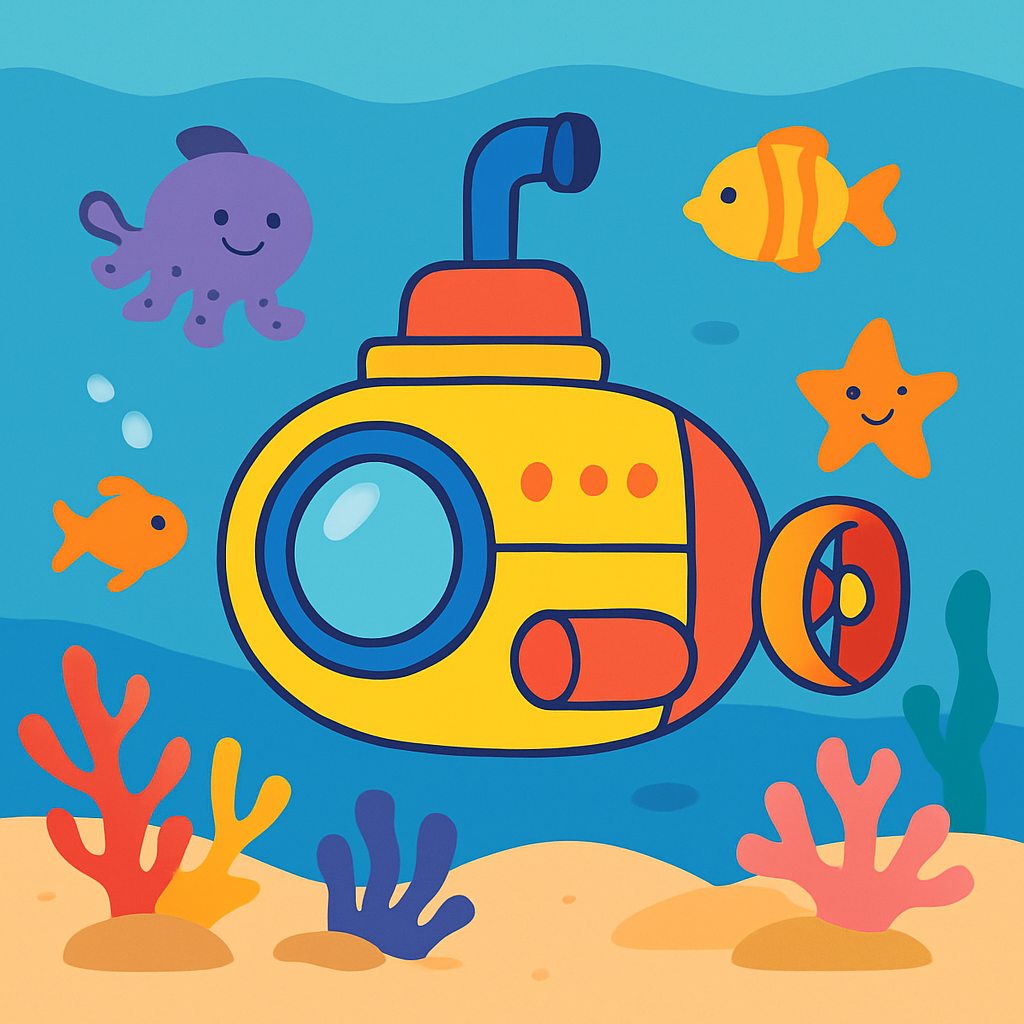 Ocean Explorer Submersible Paint By Numbers