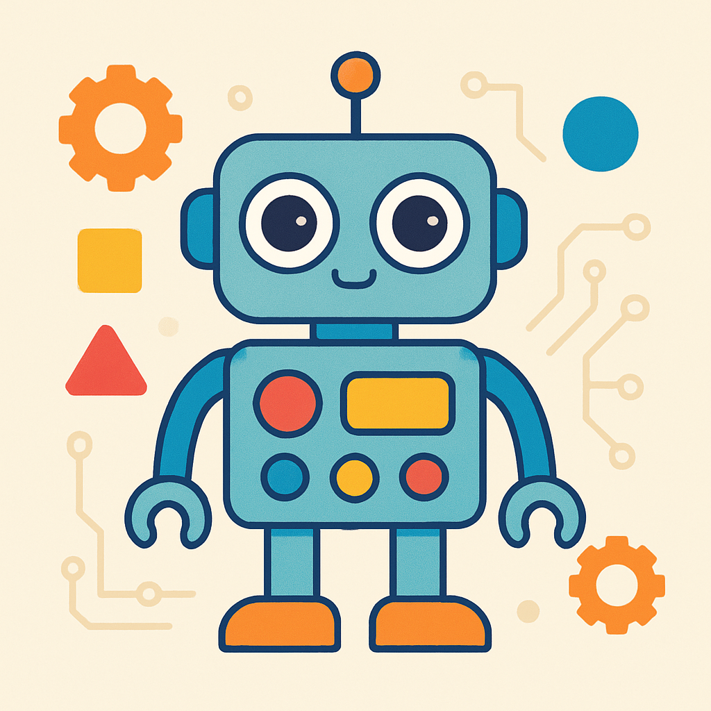 Futuristic Robot Buddies Paint By Number