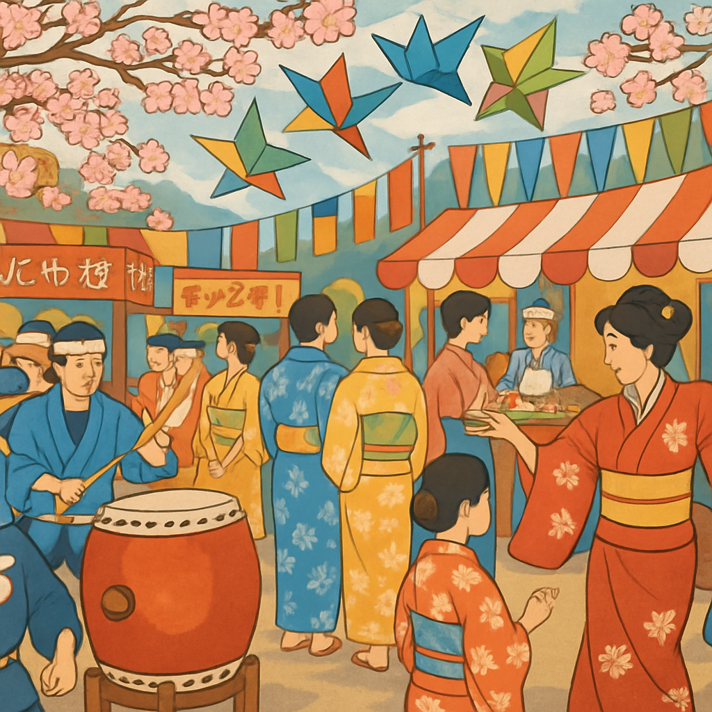 Matsuri Japanese Festival - USA Paint By Numbers
