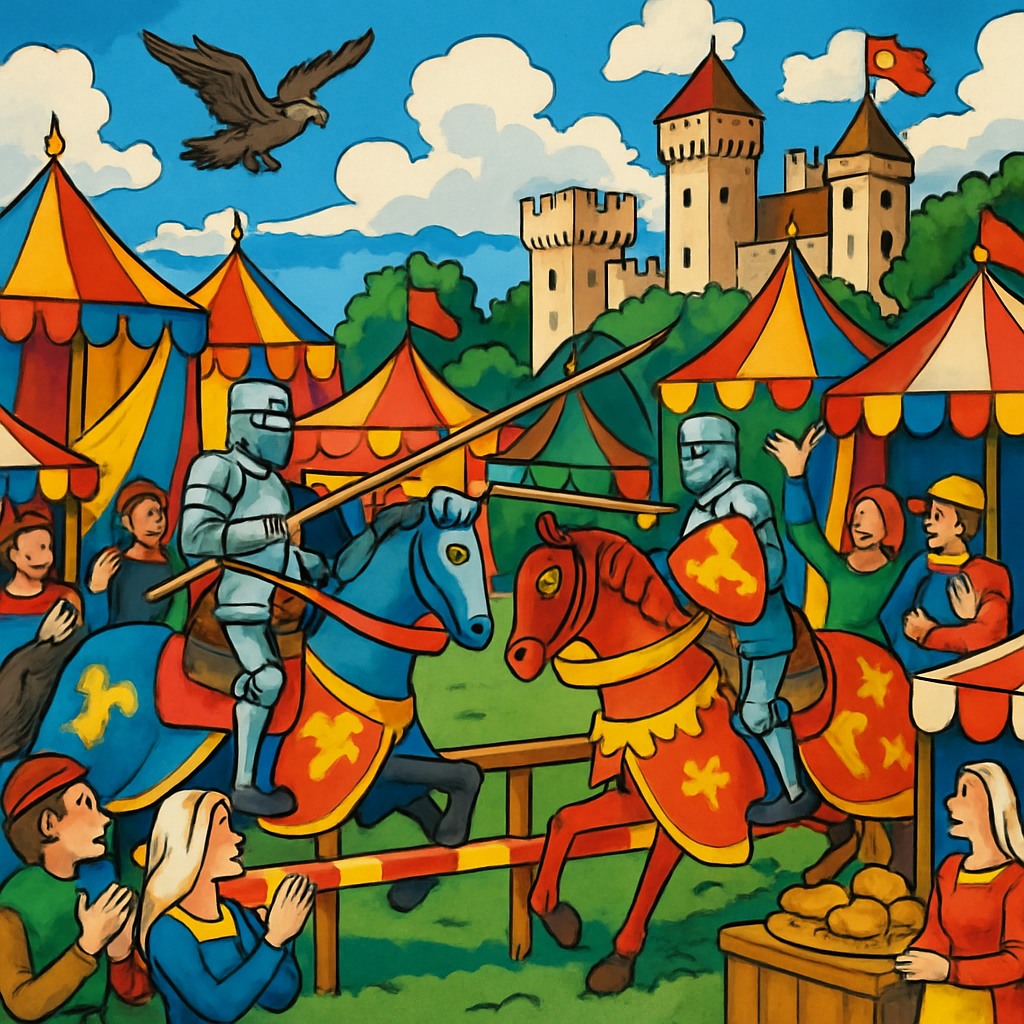 Jousting Festival - England Painting By Numbers Kit