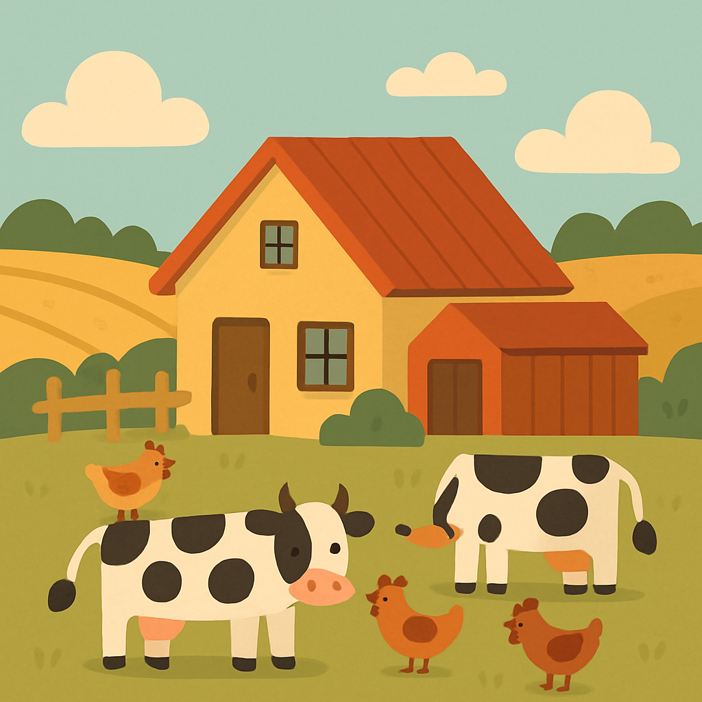 Rustic Country Life Painting By Numbers Kit