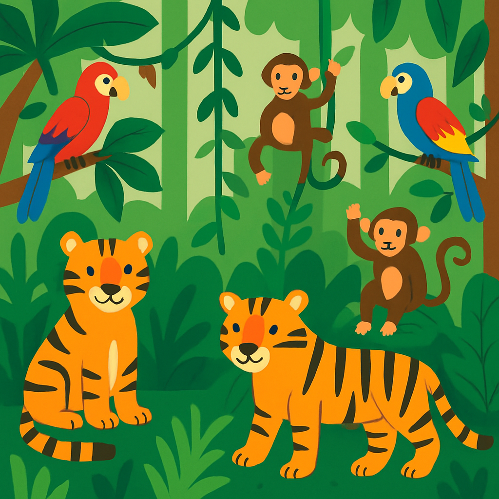 Mysterious Deep Jungle Painting By Numbers Kit