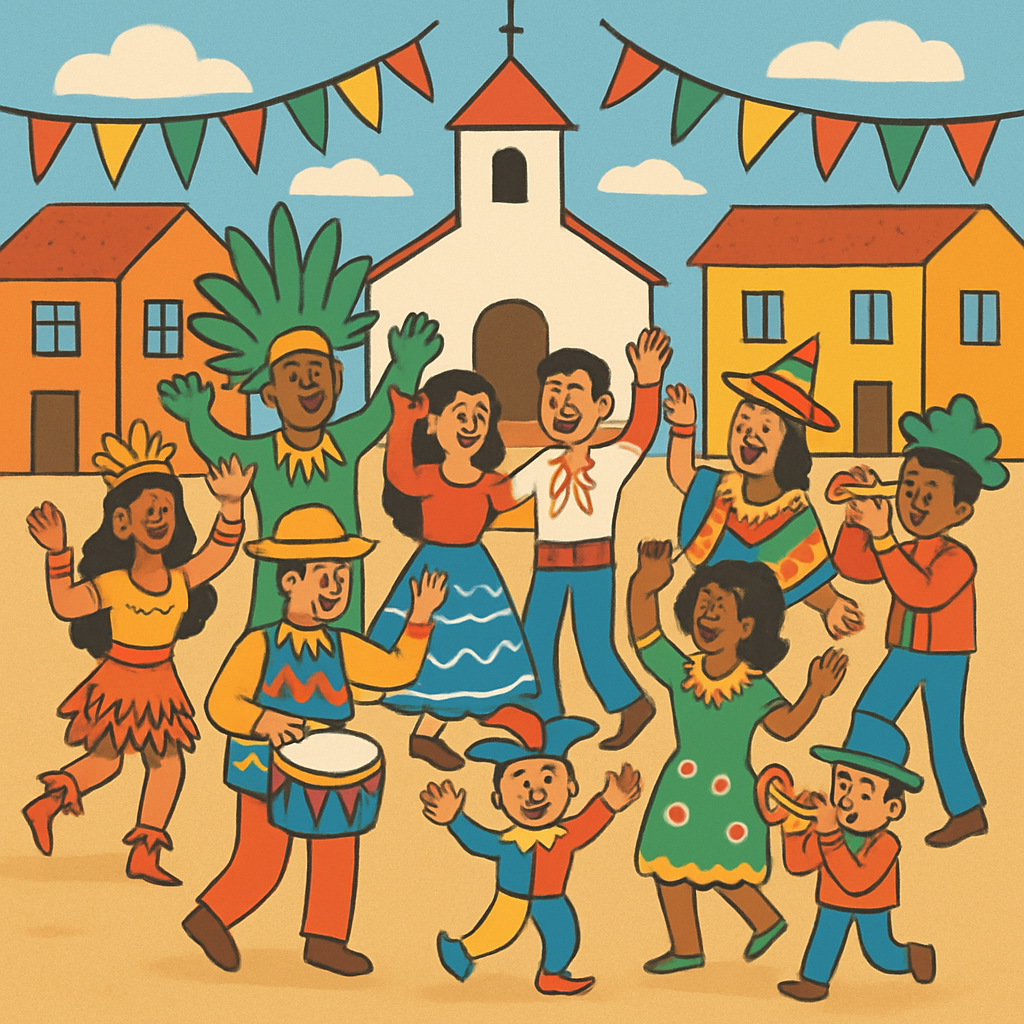 Harmonious Village Festival Painting By Numbers Kit