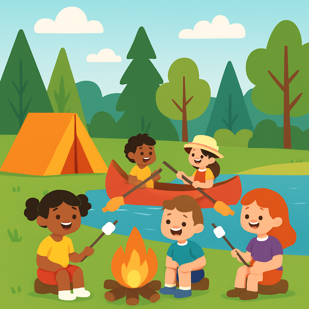 Fun-Filled Summer Camp Painting By Numbers Kit