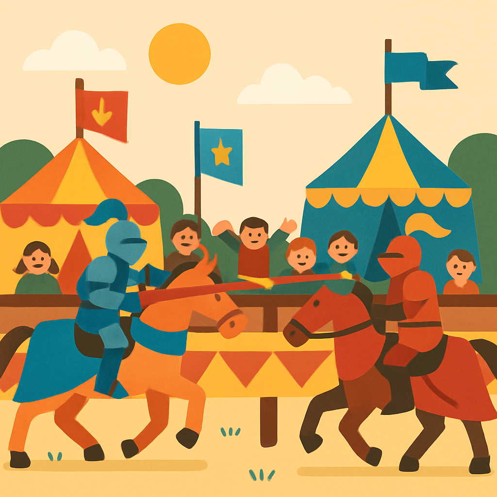 Historic Knights' Tournament Painting By Numbers Kit