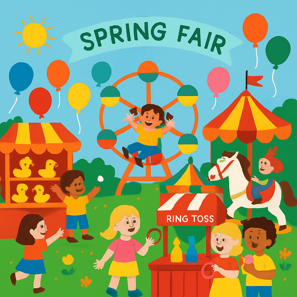 Spring Fair Festival Painting By Numbers Kit