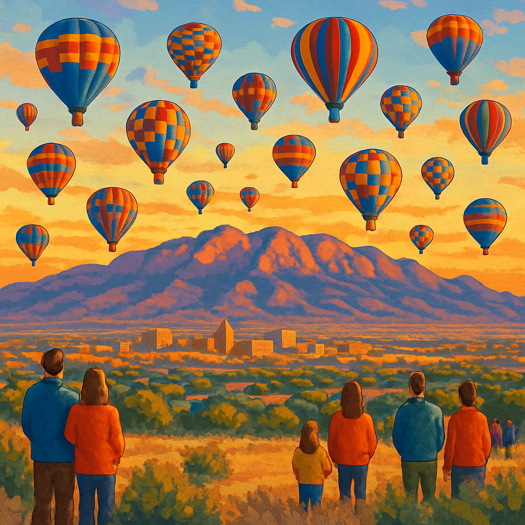 The Albuquerque International Balloon Fiesta - Albuquerque Paint By Numbers