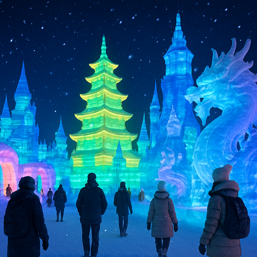 Harbin Ice And Snow Sculpture Festival - Harbin Paint By Number
