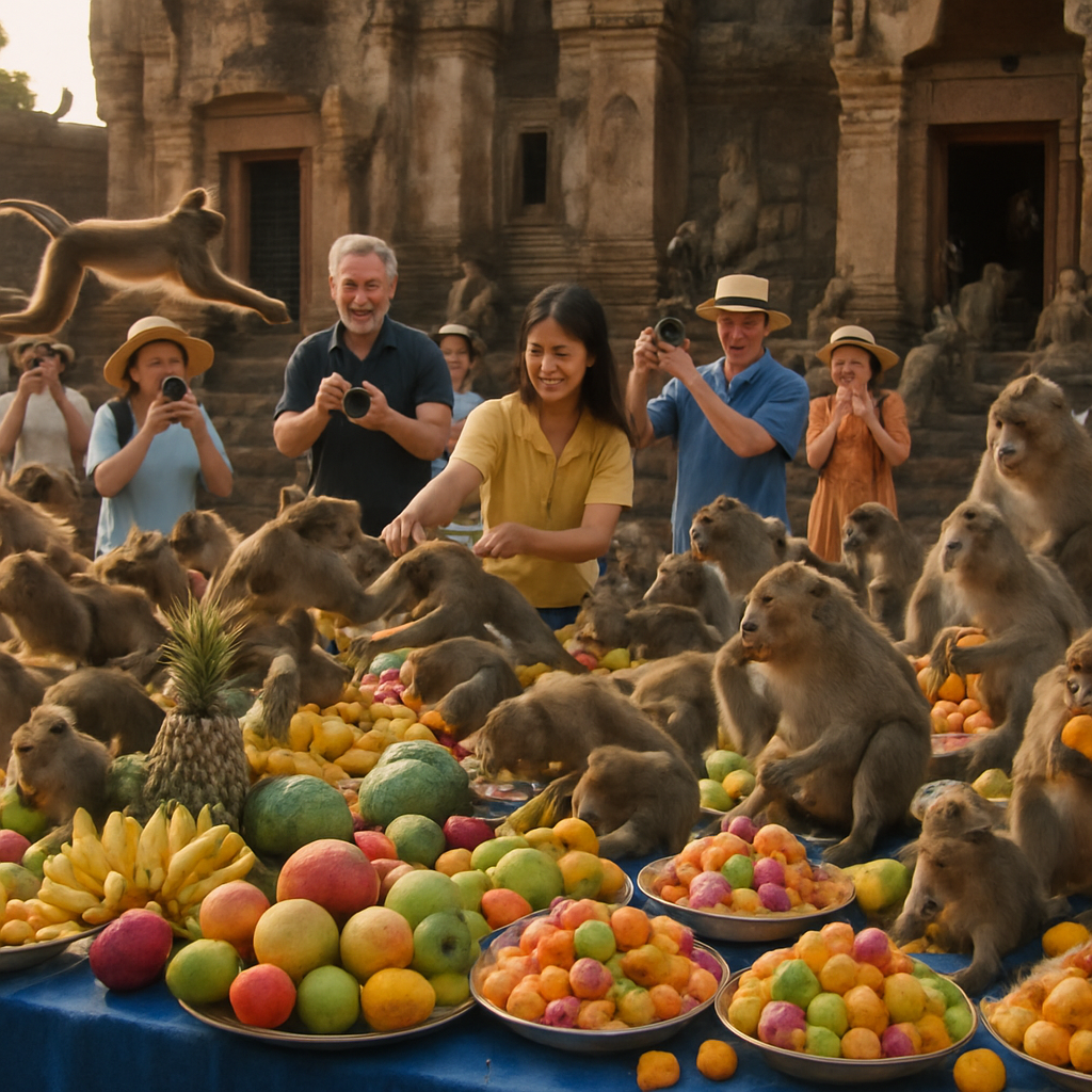 Lopburi Monkey Festival - Lopburi Paint By Number