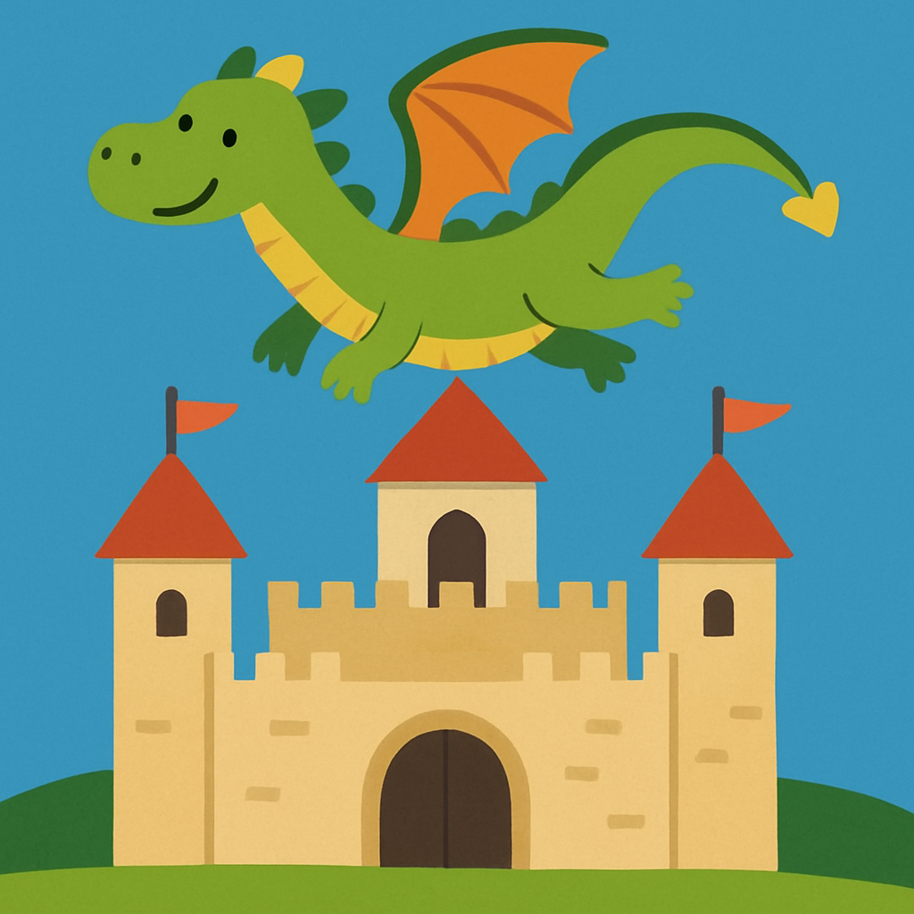 Castle Of The Dragons Painting Number Kit