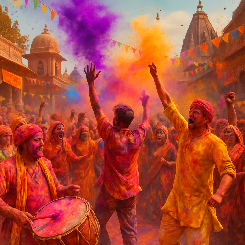 Holi - Vrindavan Paint By Numbers