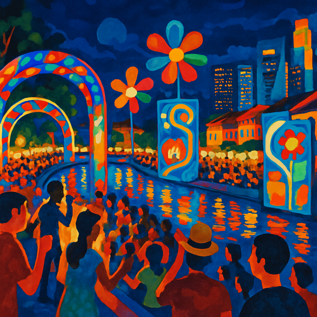 Singapore River Festival - Singapore Paint By Numbers Kits