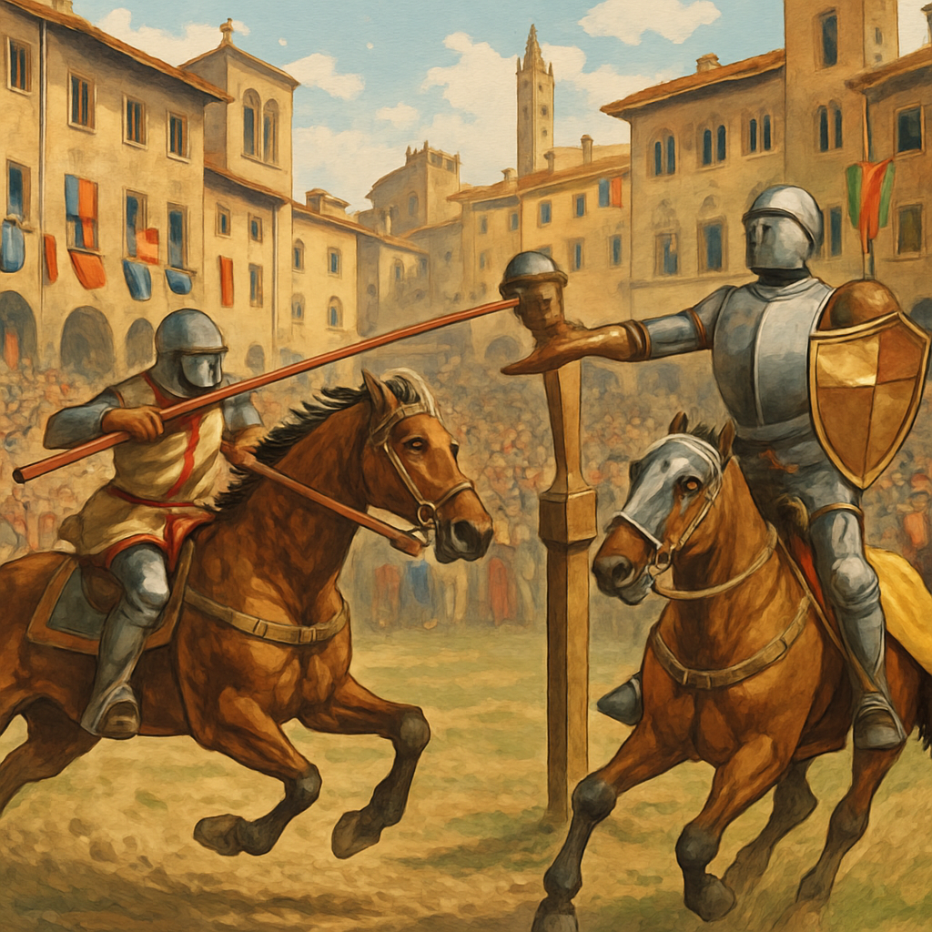 Joust Of The Saracens - Italy Paint By Numbers Kits