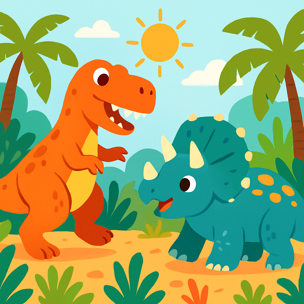 Adventurous Dino Day Number Painting