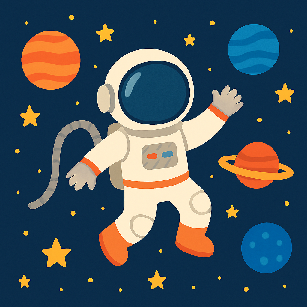 Astronaut's Galactic Mission Paint By Numbers Kits