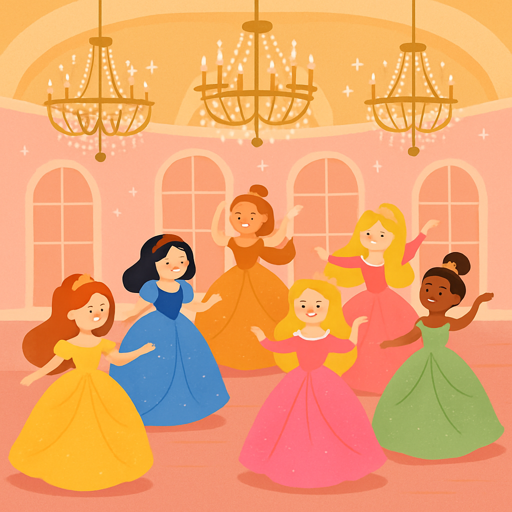 Princesses' Fairytale Ball Paint By Numbers Kits