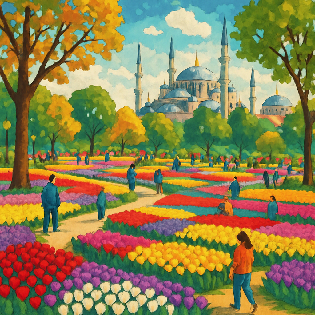 Istanbul International Tulip Festival - Istanbul DIY Paint By Numbers