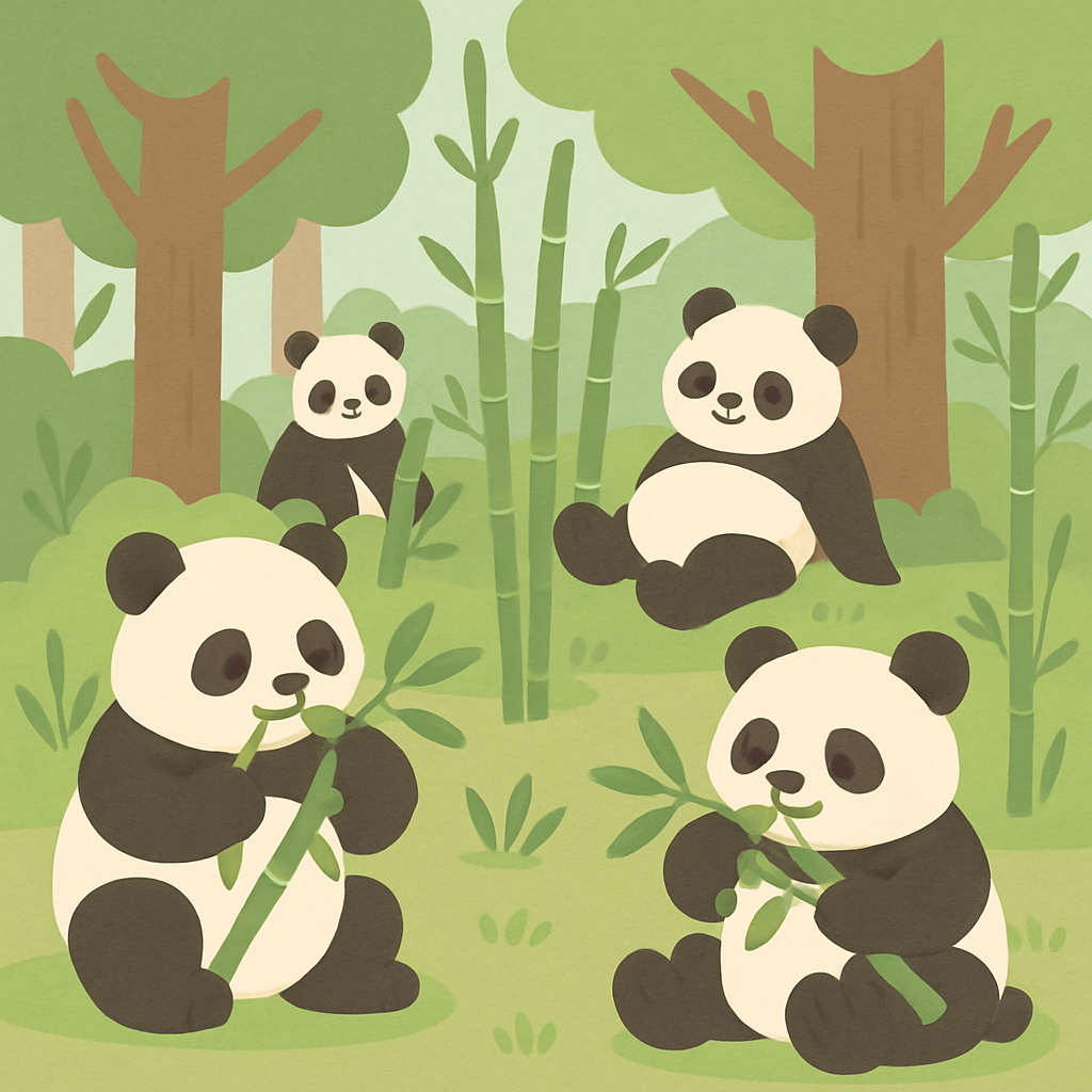 Giant Panda Preserve Paint By Numbers Art