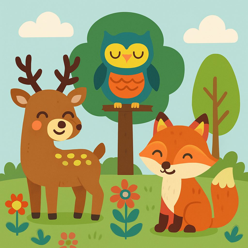 Wonderful Whimsical Wildlife DIY Paint By Numbers