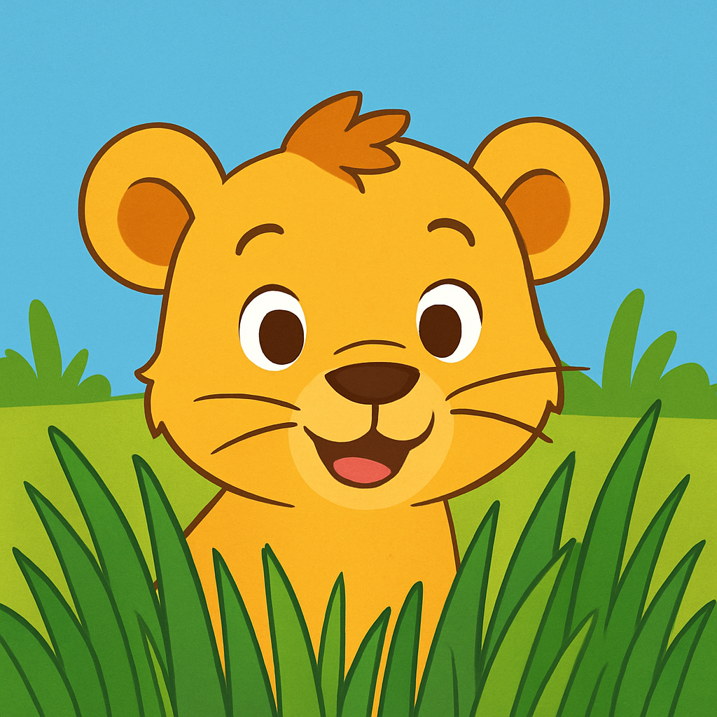 Curious Lion Cub Paint By Color