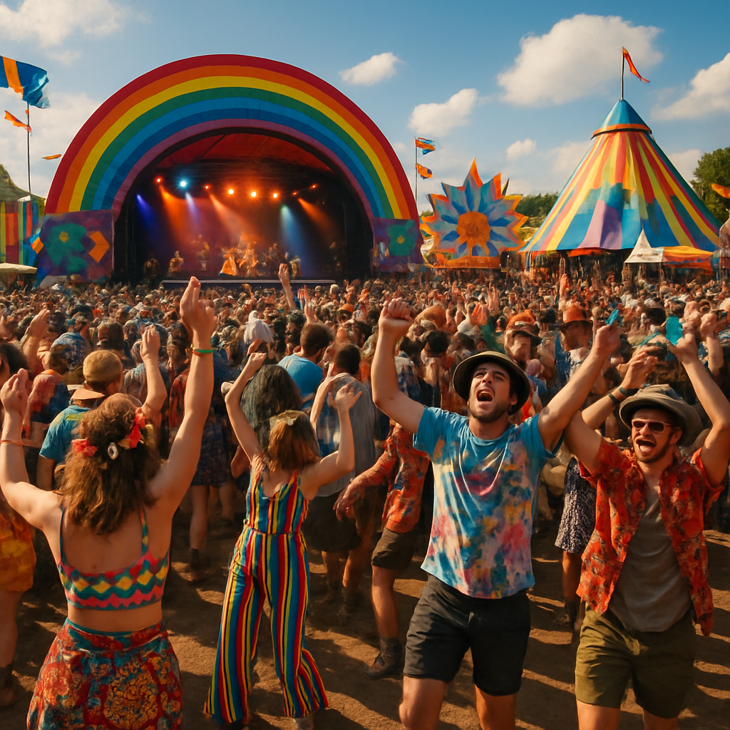 Festival Of Glastonbury Painting By Numbers Kit
