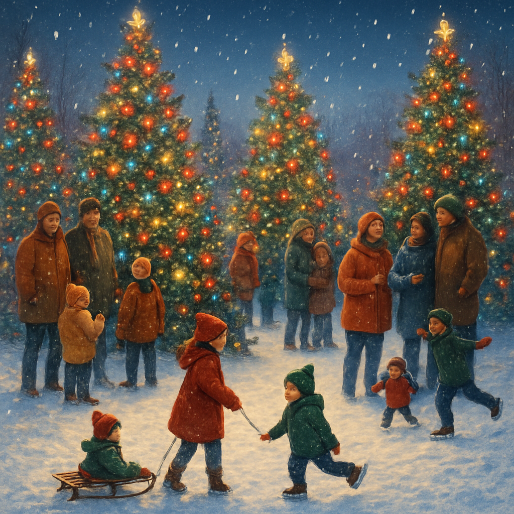 Festival Of Trees Painting By Numbers Kit