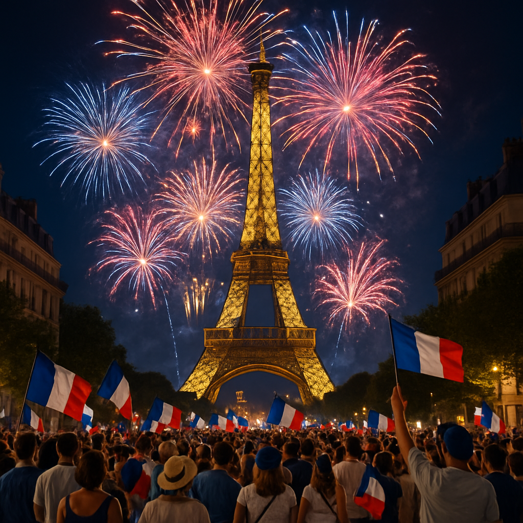 La Fête Nationale - Paris, France Paint By Numbers Art