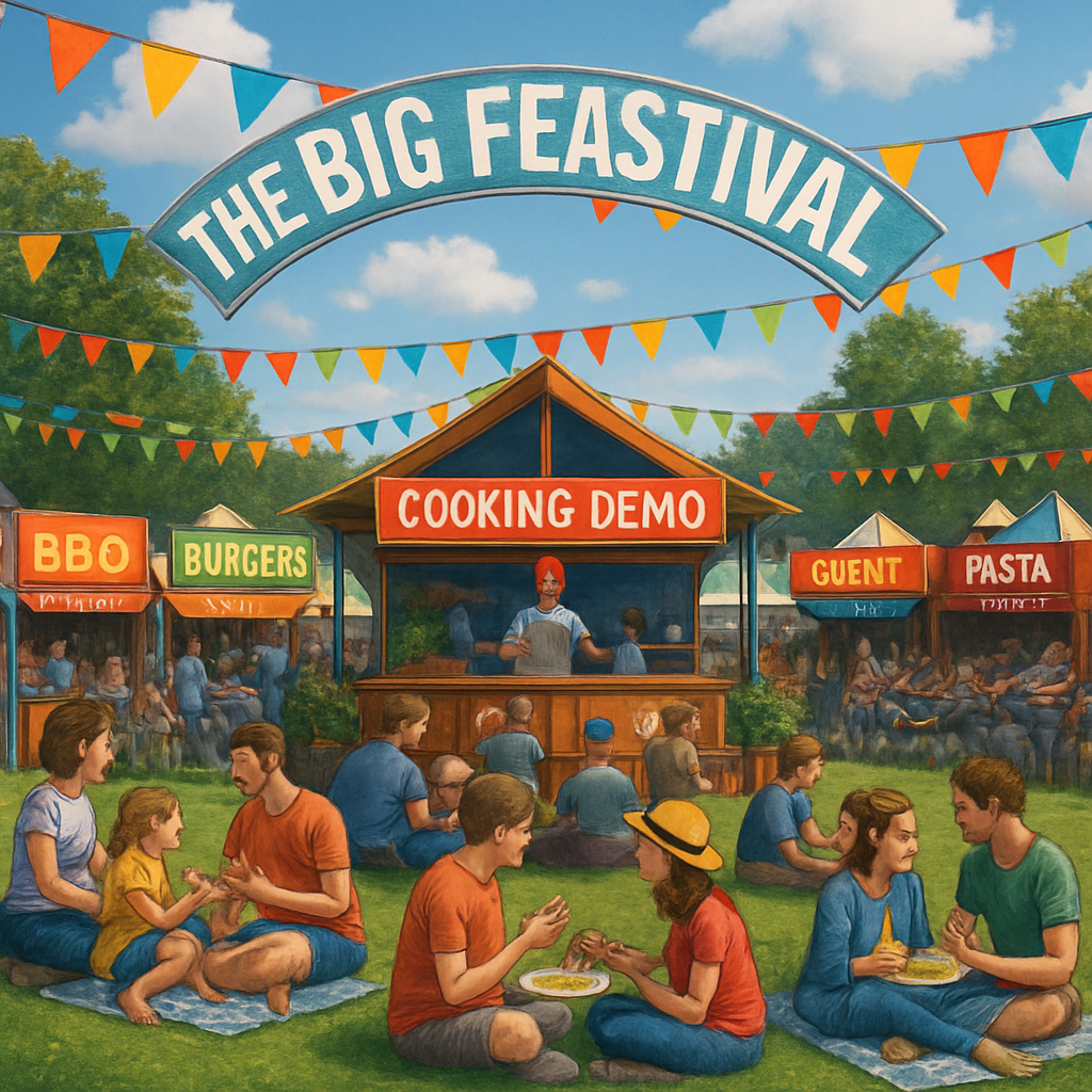 The Big Feastival - Oxfordshire, England Paint By Numbers Art