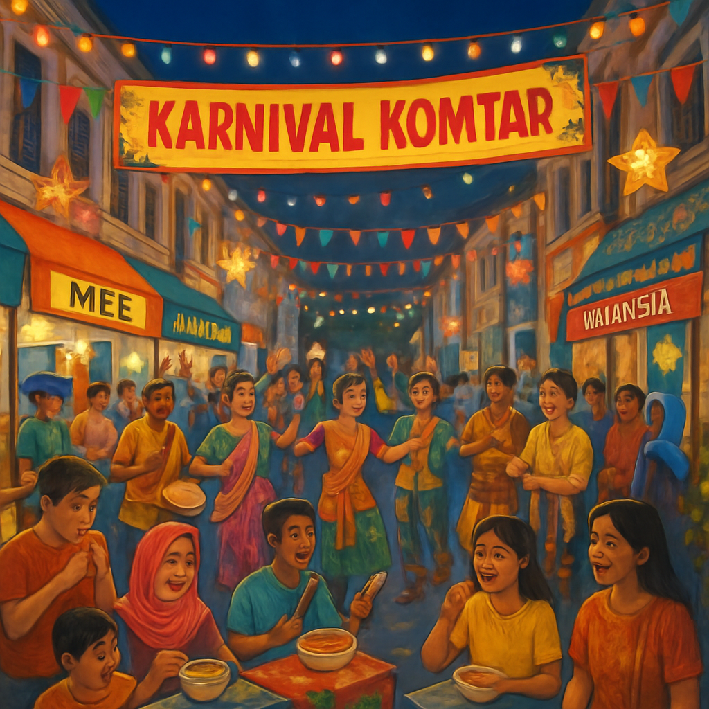 Karnival Komtar - Penang, Malaysia Paint By Numbers Art