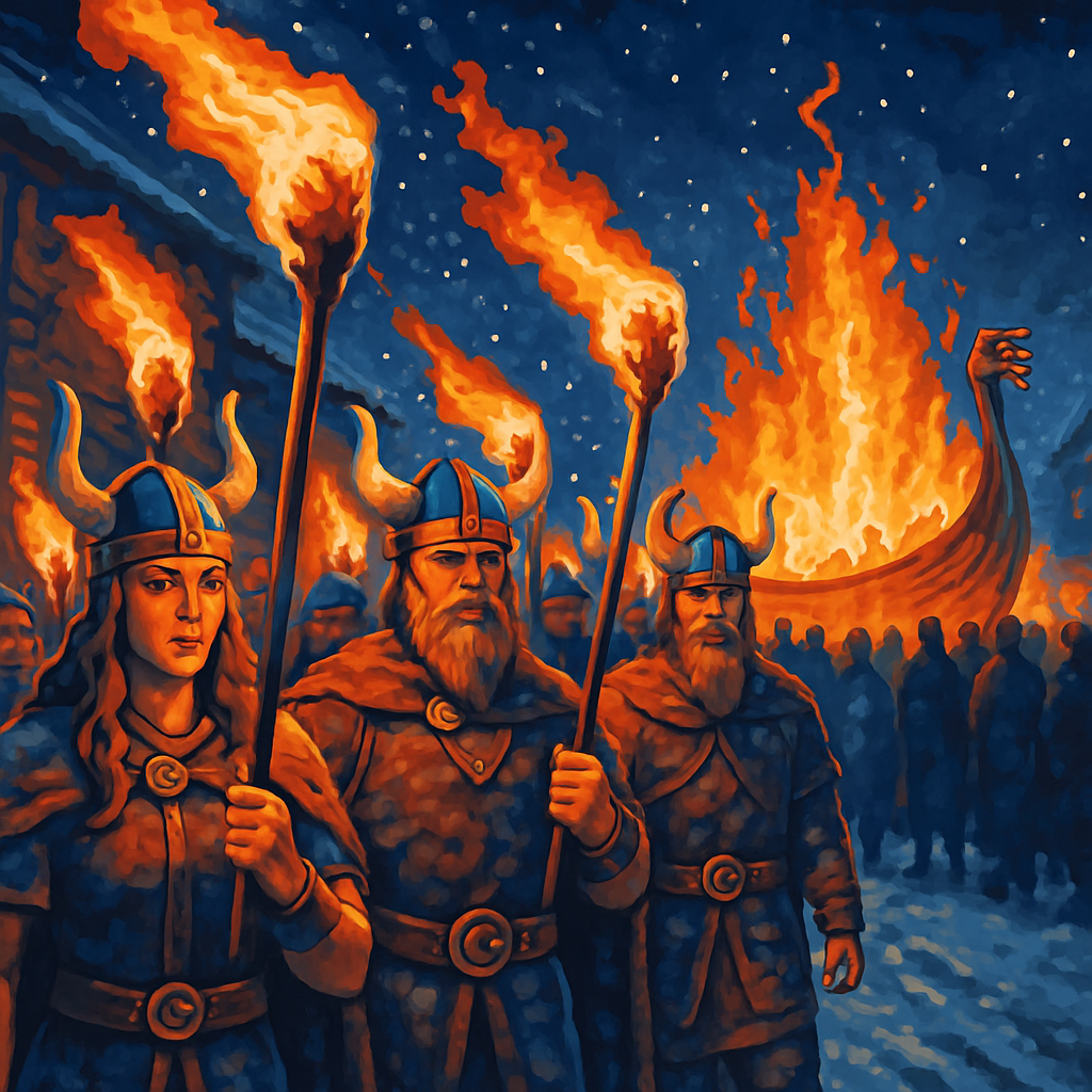 Up Helly Aa - Lerwick, Shetland Paint By Color